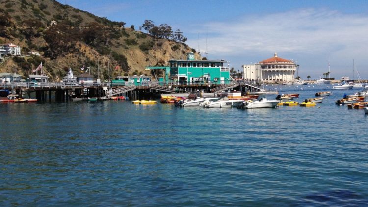 Avalon-Bay-Catalina-Tours-4-750×422 a boat is docked next to a body of water