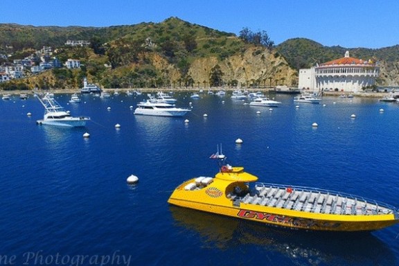 a small boat in a large body of water