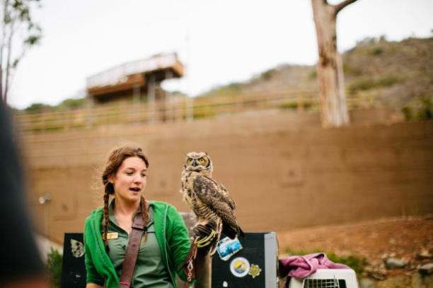 a person standing in front of a laptop