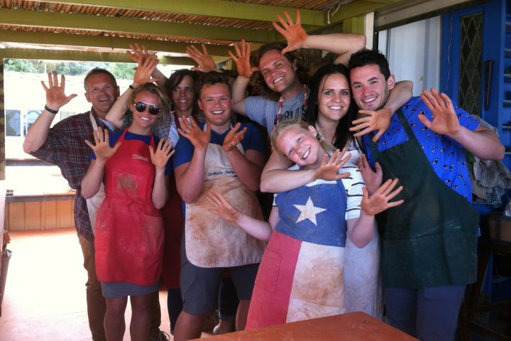 a group of people posing for a photo