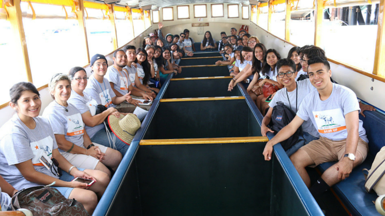 Glass bottom boat can be part of Student travel to catalina Island