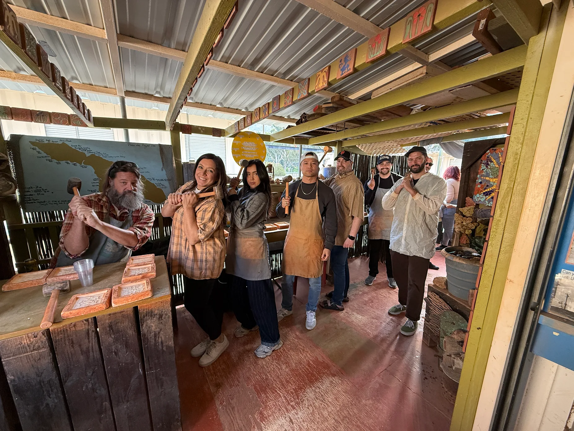 Catalina tile making is something to do on Catalina island in the winter